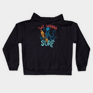 Surfing Octopus Kids Hoodie